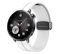 Lamshaw Compatible with OnePlus Watch 3 bands, 18mm, 22mm Soft Silicone Sport Wristband Replacement Straps Compatible with OnePlus Watch 3, 2 46mm / 2R / 1 / 43mm Smart Watch (White, 22mm size band)