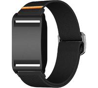 Lamshaw Compatible with Polar Loop Bands with Case, Quick Release Adjustable Stretchy Nylon Solo Loop Replacement Bands Strap Compatible with Polar Loop Wearable Health & Fitness Band (Black)
