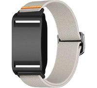 Lamshaw Compatible with Polar Loop Bands with Case, Quick Release Adjustable Stretchy Nylon Solo Loop Replacement Bands Strap Compatible with Polar Loop Wearable Health & Fitness Band (White)