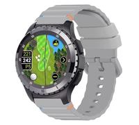 Lamshaw Compatible with SkyCaddie Watch Bands, Quick Release Silicone Replacement Wristbands Sport Strap with Metal Buckle Compatible for SkyCaddie LX2, LX5, LX5C Smart Watches (Gray, 22mmSize)