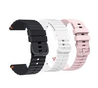 Lamshaw Compatible with SkyCaddie Watch Bands, Quick Release Silicone Replacement Wristbands Sport Strap with Metal Buckle Compatible for SkyCaddie LX2, LX5, LX5C Smart Watches (3Pack-A, 22mmSize)