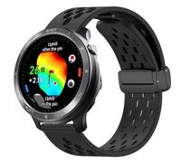 Lamshaw Compatible with Voice Caddie Smart Watch bands, Quick Release Breathable Silicone Replacemet Band Straps Compatible with Voice Caddie T11 PRO, T9 Watch (Black, 22mm size band)