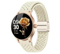Lamshaw DR03, DR05, DR06 Smart Watches Bands, Quick Release Breathable Sport Loop Braided Nylon Strap Compatible with DR03, DR05, DR06 Smart Watches (Starlight)