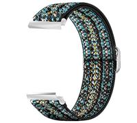 Lamshaw Elastics Nylon Bands for 18mm 19mm 20mm 21mm 22mm 23mm 24mm Watch, Quick Release Stretch Elastics Nylon Adjustable Replacement Strap Accessories Sports Band for Men Women (Blue Sky, 21mm)