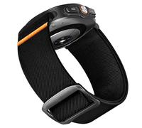 Lamshaw for Cillso Smart Watch 20mm,22mm Quick Release Stretchy Solo Loop Adjustable Nylon Replacement Straps Compatible with Cillso IDW26 Smartwatch 1.83 Inch,T80,S10,Y6 1.85" Watch,etc (Black, 22mm)