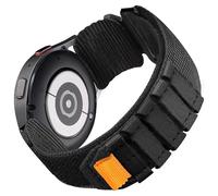 Lamshaw for Cillso Smart Watch 20mm, 22mm Rugged Nylon Sports Strap with Woven Loop Design Compatible with Cillso IDW26 Smartwatch 1.83 Inches,T80 1.95",S10 1.39",Y6,P40 Watch,etc (Cross-Black, 20mm)