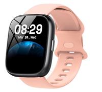 Lamshaw for Cillso Smart Watch New Soft Silicone Sport Replacement Straps Compatible with Cillso IDW26 Smartwatch 1.83 Inch,T80 1.95",S10 1.39",Y6 1.85",GTR 1.46'',DR05 1.27",P40 1.69" (Pink, 18mm)