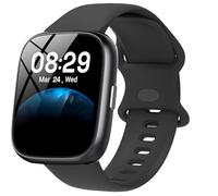 Lamshaw for Cillso Smart Watch New Soft Silicone Sport Replacement Straps Compatible with Cillso IDW26 Smartwatch 1.83 Inch,T80 1.95",S10 1.39",Y6 1.85",GTR 1.46'',DR05 1.27",P40 1.69" (Black, 18mm)