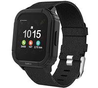 Lamshaw Replacement Strap for Cubitt Jr Smart Watch, Breathable Nylon Fabric Replacement Accessories Compatible with Cubitt Jr Smartwatch (Black)