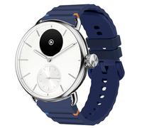 Lamshaw Silicone Woven Line Adjustable Replacement Strap Compatible for Withings ScanWatch 2 38mm, 42mm, Horizon/ScanWatch Light, 38mm, 42mm/Steel HR 40mm/Steel HR Sport, 36mm/Move/Move ECG/Steel