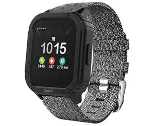 Lamshaw Smart Watch Bands Compatible with Cubitt Jr Smart Watch Straps, Breathable Nylon Fabric Replacement Accessories Compatible with Cubitt Jr Smartwatch/Phyulls S16 Kid Smartwatch, Grey