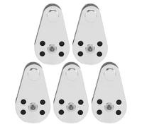 Lamsimoy 5PCS Stainless Steel M25 Pulley Block Hanging Wire Towing Wheel Lifting Wire Rope Cable Pulley Roller