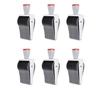 Lamsimoy 6X Multipurpose 12 Digit Alphabet Rolling Rubber Stamp English Letter Number Emboss DIY Scrapbooking Roller Stationery