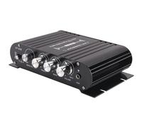 Lamsimoy -838 HIFI Amplifier 2.1 Channel Car MP3 Mini Amp AUX Input High and Low Adjustment Super 20Wx2+40W Amplifier Easy Install Easy to Use
