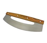 Lamson 14" Pizza Cutter and Rocker with Solid Walnut Handle