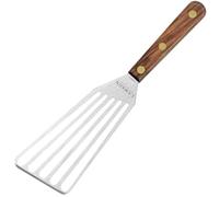 Lamson 33777 3" x 6" Chef's Slotted Turner, Riveted Handle, Right-Handed, Stainless Steel/Walnut