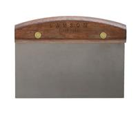 Lamson 34220 3" x 6" Dough Scraper, Riveted Handle, Stainless Steel/Walnut