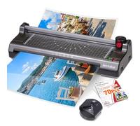Lamtetur - 11" x 17" Thermal Laminator Machine with 70 Laminating Sheets for Office Home School Teacher Use 13 Inch Hot and Cold Laminating Machine for A3/A4,