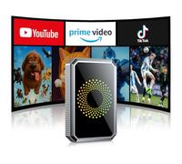 LAMTTO 3-in-1 Wireless Carplay Android Auto Adapter Built-in Net-Flix YouTube Tiktok Apps Magic Box Video Player with Dual-Band WiFi USB Drive for OEM Wired Car Play Cars