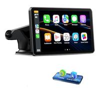 LAMTTO 7 inch Carplay Screen for Apple Carplay Android Auto Wireless, Mirror Link, Live Navigation, Siri G00gle Voice Assistant, Touchscreen, Bluetooth 5.0, AUX, FM