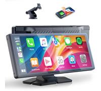 LAMTTO Wireless Car Stereo for Apple CarPlay Android Auto Portable Car Radio, 9.26 Inch IPS Touchscreen CarPlay Screen with Bluetooth 5.0/Mirror Link/Voice Assistant/Sat Navi AUX/FM/AUX/Type-C