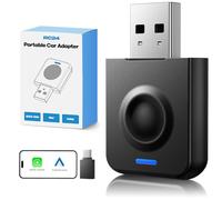 LAMTTO Wireless CarPlay & Android Car Adapter, Convert Wired Andr0id Auto/Car Play to Wireless Super Fast Upgrade Mini 2 in 1 Carplay with Support OTA,Stable Type-C/USB Plug-Play iOS 10+ Android 11+