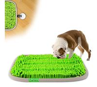 LAMTWEK New Snuffle mat for dogs(17" x 21"),Pet Feeding Mat,Dog Puzzle Toys for Boredom,Dog Brain Games Encourages Natural Foraging Skills and Stress Release,Durable, Machine Washable,2 Suction Cups