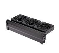 LAMTWIME 3 Fan Aquarium Chillers Cooling Fan,Adjustable Aquarium Water Cooling Fan Fish Tank Cold Wind Chiller 2 Level for Salt/Fresh Water (3 Fan)