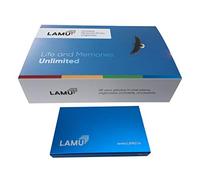 LAMU Photo Organizer 500GB SSD - Digital Picture Manager for Windows - Software Included to Easily Organize Your Photos and Videos - Digital Photo Storage - 500 GB (Sky Blue)