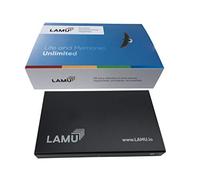 LAMU Portable Digital Photo Organizer - Digital Picture Manager for Windows - Software to Easily Organize Your Photos and Videos - Digital Photo Storage - 2 Terabytes (Charcoal Black)