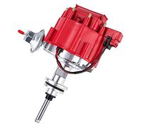 LaMulaAuto HEI Ignition Distributor LaMulaAuto Compatible with Mopar Chrysler Dodge Plymouth V8 Engines 273 318 340 360 Small Block One-Wire Installation, 65k Volt Coil 7500 RPM, PC6006, Short Shaft