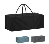 LAMUNI Garden Cushion Storage Bag Large Patio Seat Cushion Bag 125x40x55cm