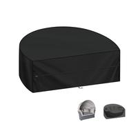 LAMUNI Patio Day Bed Cover Semicircle Garden Daybed Covers Waterproof Rattan DayBed Cover, 420D Oxford Patio Sofa Bed Cover Outdoor Garden Daybed Sofa Protective Covers, 180x90x80cm