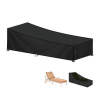 LAMUNI Sun Lounger Cover, Outdoor Sunbed Covers Waterproof 200x75x40/70cm
