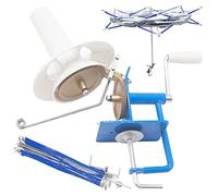 LAMXD 10-oz Ball Winder and Blue Yarn Swift