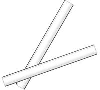 LAMXD 2 Pieces Hollow Ultra Smooth Acrylic Clay Rollers Solid Material Tube Clay Roller Acrylic Rolling Pin for Clay Art Craft DIY Polymer Clay Tool (Hollow Acrylic)