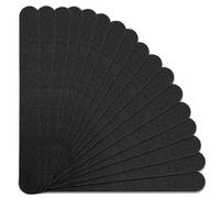 LAMXD 20 PCS Nail Files, Professional Nail Files Double Sided Emery Board, Fingernal Buffing Files Set for Home, 100/180 Grit(Black)