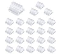 LAMXD 24 PCS Acrylic Card Stands - Clear Game Card Stands, Board Game Piece Holders, Photos, Memos, Pictures Display