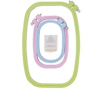 LAMXD 3 Size Colorful Embroidery Hoop Rectangle Square Embroidery Frame Cross Stitch Hoop Sewing Tool for Art Craft Handy Sewing (Multicolor), Embroidery Hoop…