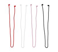 LAMXD 4Pcs Anti-Lost Straps, Sport Earbud Lanyard Soft Silicone Anti-Lost Straps for Wireless Earphone (Black, White, Blue)