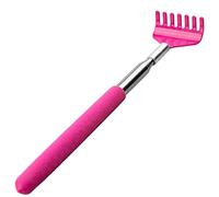 LAMXD Back Scratcher, Stainless Steel Back Scratcher Massager, Telescoping Scratching Tool, Portable Extendable Back Scratcher with Telescopic Handle for Adults Men Women Itch Relief?Pink