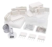 LAMXD Knit Blockers & Pin Kit,Knit Blocking Combs - Set of 25 Combs for Blocking Knitting, Crochet, Lace or Needlework Projects - Extra 100 T-pins - for use with Blocking Mats for Knitting Mat