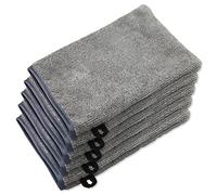 LAMXD Microfibre Body Wash Mitts, 5PCS Flannel Face Makeup Remover Mitts