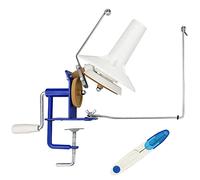 LAMXD Needlecraft Large Jumbo Metal Yarn/Wool/String/Fiber Ball Winder Hand Operated,10-Ounce,with Thread Cutter Scissors