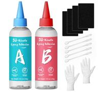 LAMXIN 250ml 30 Minute Epoxy Glue, Clear 2 Part Fast Cure Epoxy Adhesive