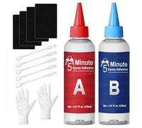 LAMXIN 250ml 5 Minute Epoxy Glue Kit, Clear 2 Part Fast Cure Epoxy Adhesive