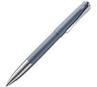 Lamy 1234857 Studio Rollerball Pen 366 - Timeless Glacier Rollerball Pen Stainless Steel and Propeller Clip - M Line Width