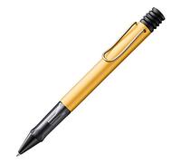 Lamy 1235509 AL-star 299 Ballpoint Pen - Aluminium Ballpoint Pen in Gold/Black with Ergonomic Handle and Transparent Grip - With Large Refill - Line Width M