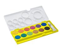Lamy 1237633 aquaplus opaque paint box, plastic, neon yellow, 12 colours