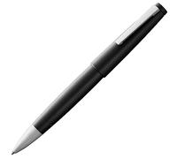 Lamy 2000 black - elegant rollerball pen in robust fibreglass barrel - perfectly balanced & in line width M M 63 rollerball refill in black